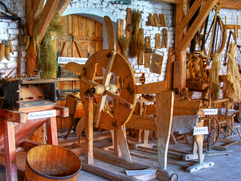 Webstuhl im Bauernhofmuseum des Bucherhofes